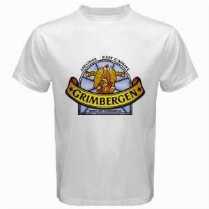  Grimbergen Beer Logo New White T Shirt Size  M  Free 
