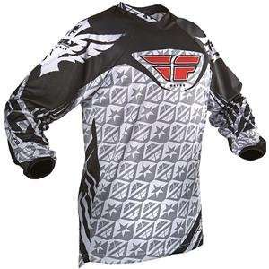  Fly Racing Kinetic Jersey   2009   3X Large/Black/White 