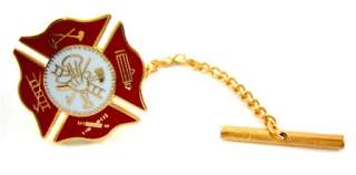 Fireman Gift Set Cufflink, Money Clip, Tie Bar & Clip  