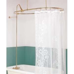 Tub Enclosures Bright Solid Brass, Oval Surround and 