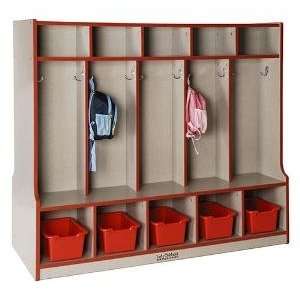  Double Wide Locker with Bench   Laminate