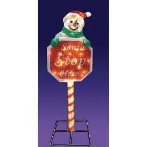  Citi Talent Imports 58 512 001 LIGHTED SANTA STOP HERE 