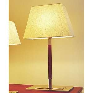  Tau Mesa table lamp   Nickel Cuir Leather, 110   125V (for 