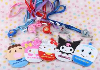 SANRIO SHINKANSEN NAME TAG W/ NECK STRAP OVAL 110115  