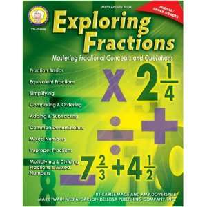  5 Pack CARSON DELLOSA EXPLORING FRACTIONS GR MIDDLE 