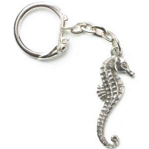  Seahorse Pewter Key Ring 