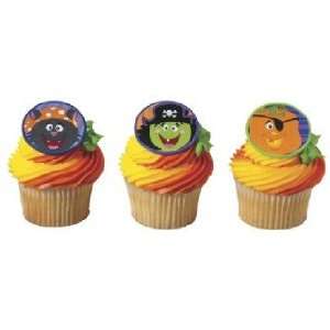  Halloween Pirate Cupcake Toppers Toys & Games