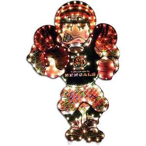 Bengals Scottish Christmas Football Player Lawn Ornament  