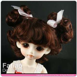 Chocolate Mohair Doll Wig Dollfie Yo SD 1/6 BJD 6 7  