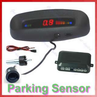 LCD Car Reverse Backup Radar 4 Parking Sensors System  
