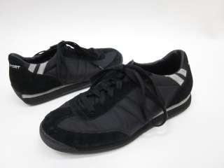 POLO SPORT Black Suede Nylon Sneakers Shoes Sz 7.5  