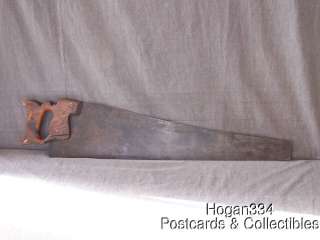 Vintage Lockwood Taylor Hardware Co No 33 Crosscut Saw  