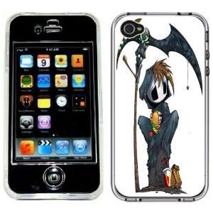  Cute Grim Reaper Goth Emo Handmade iPhone 4 4S Full Hard 