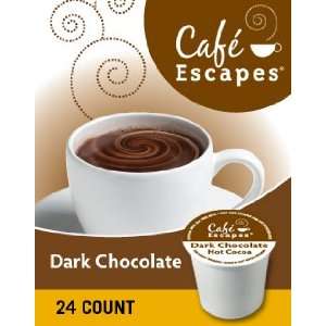  CAFE ESCAPES DARK CHOCOLATE HOT COCOA K CUP 96 COUNT 