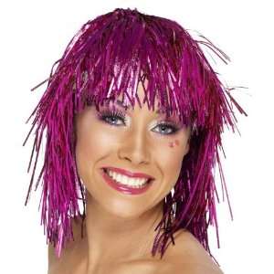  Womens Pink Cyber Tinsel Wig Toys & Games