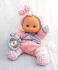 FISHER PRICE LOLLY DOLL PINK 420 RAG DOLL RATTLE HTF  