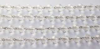   OF CLEAR GLASS CHANDELIER CRYSTAL LAMP CHAIN PRISMS GARLAND NEW  