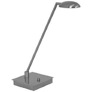 Mondoluz Vital Platinum LED Desk Lamp with Square Ba  