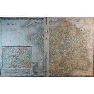  McNally Map of France (1887)