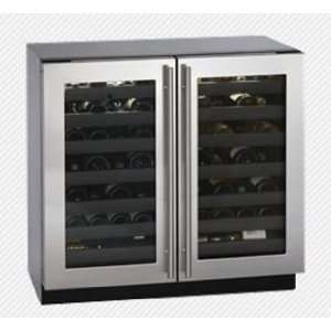   Dual Zone Cooling System Undercounter Wine Captain   Stainless Steel
