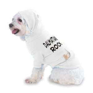 Dalmatians Rock Hooded (Hoody) T Shirt with pocket for your Dog or Cat 