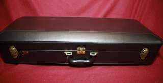 Black Leather Hard Wood Custom Soprano Case