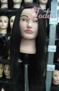   100% Real Human Hair Hairdressing Mannequin Training Practice Head AAA