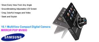 samsung 16 1 mp megapixel multiview black digital camera mirror pop 