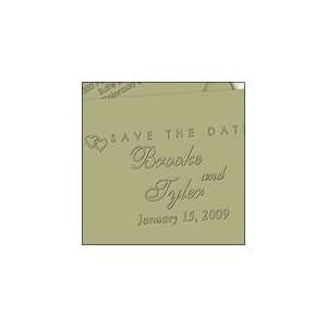  Save the Date Embossed Stationery Personalized, Wedding 