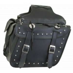 SADDLE BAGS STUDDED PCV