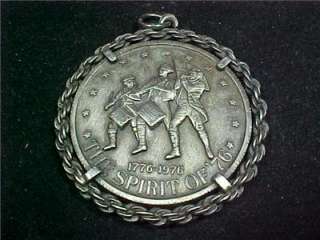 Spirit of 76 Bi Centennial Coin Medal 1976 DaVinci Pin  