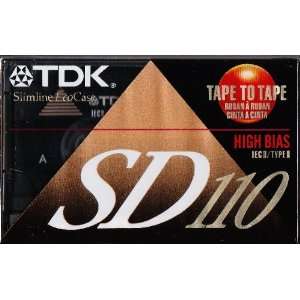  TDK SD110 Blank Cassette Tape Electronics