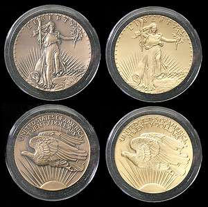 2009 Saint Gaudens 3 Double Eagle Commemorative Medal Pattern & Gold 