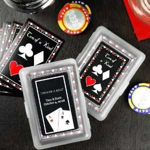  Two of a Kind Playing Cards with Personalized Labels 