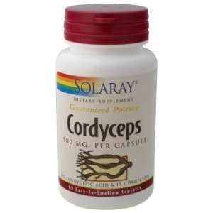  Solaray   Cordyceps, 500 mg, 60 capsules Health 