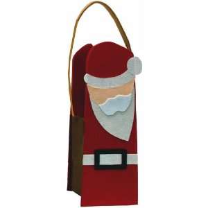  Santa Design Single Bottle Wine Gift Bag