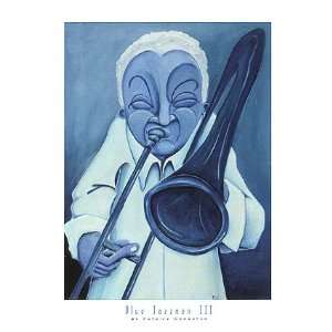 Patrick Daughton Blue Jazzman III 24x18 Poster Print