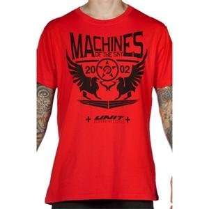  Unit Machines T Shirt   X Large/Red Automotive