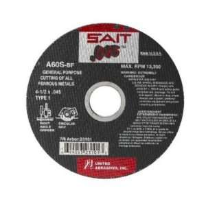  United Abrasives 4 1/2x.045x7/8 A60s Gp Reinforced Cut 