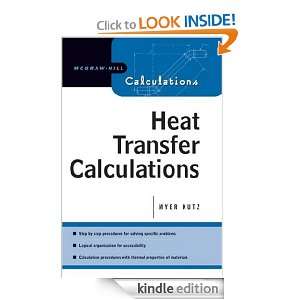  Heat Transfer Calculations eBook Myer Kutz Kindle Store