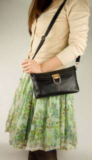 Women Genuine Leather Clutch Purse Designer Crossbody Fold Bag 