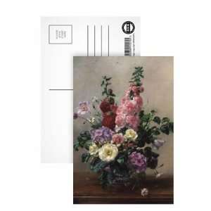  AB/255 Arrangement of Flowers on a Wooden Ledge by Albert 