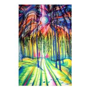  Forest Light, Banff Alberta Giclee Poster Print by Timothy 