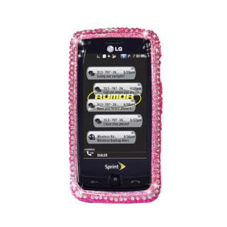 For LG Rumor Touch/LN510 LUXURY DIAMOND Case Pearl Pink  