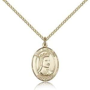  Gold Filled St. Saint Elizabeth of Hungary Medal Pendant 3 