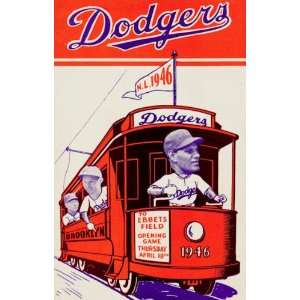  Brooklyn Dodgers poster 1946