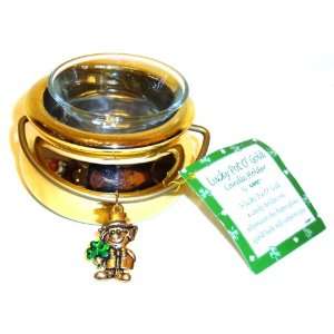   Lucky Pot O Gold Leprechaun Tealight Candle Holder