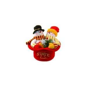   Hoosiers Snowmen Top Hat Table Christmas Decorat