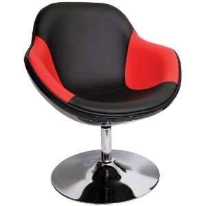  Black Red Saddlebrook Lounger Chair