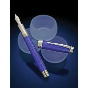  Conway Stewart Silver Duro II Sapphire Blue Pens 